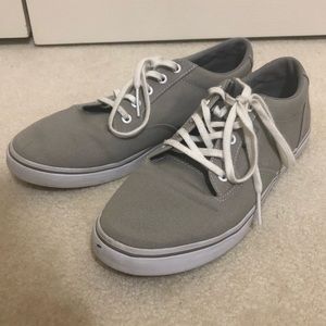 Grey Lace Up Vans